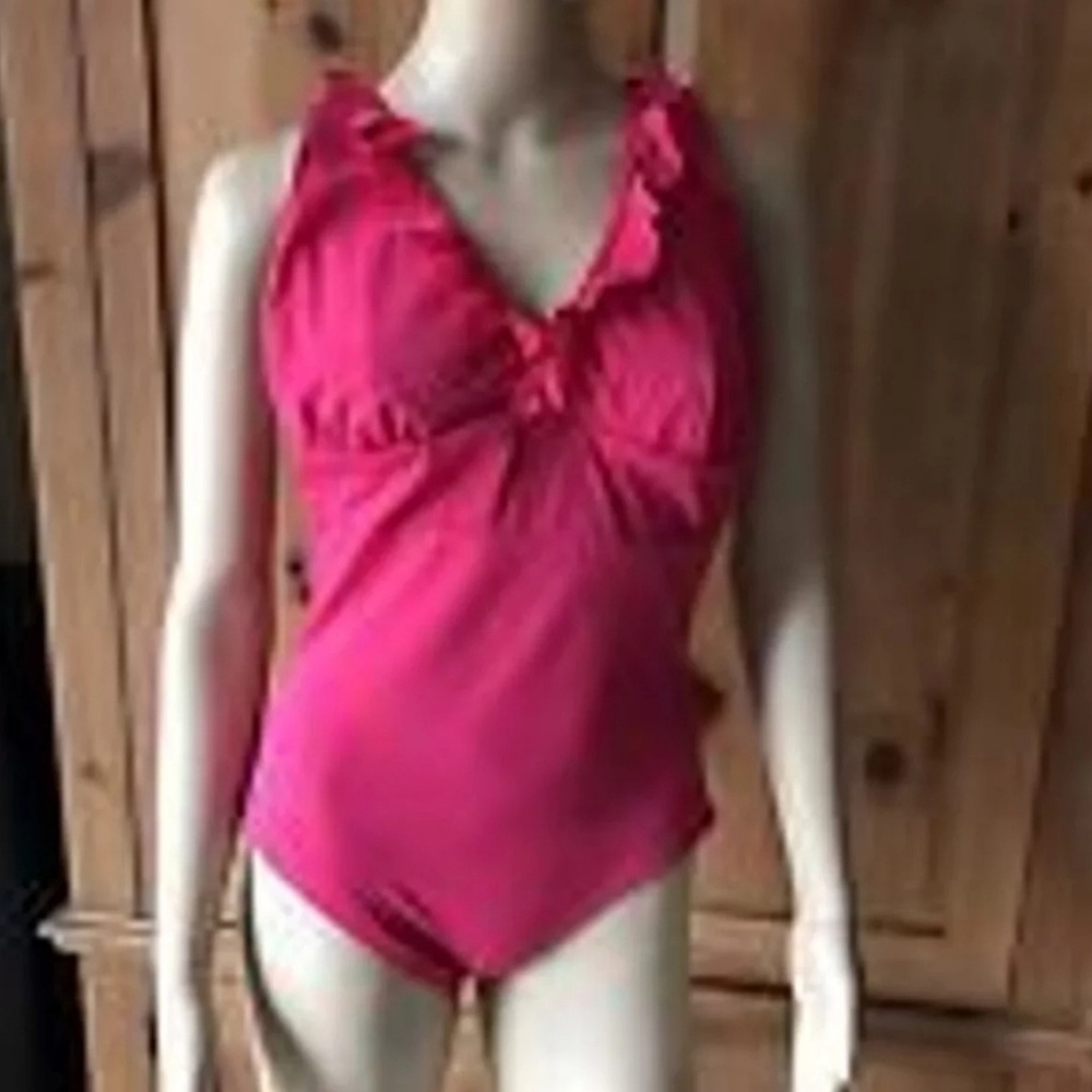 Spanx Halter Ruffle Swimsuit